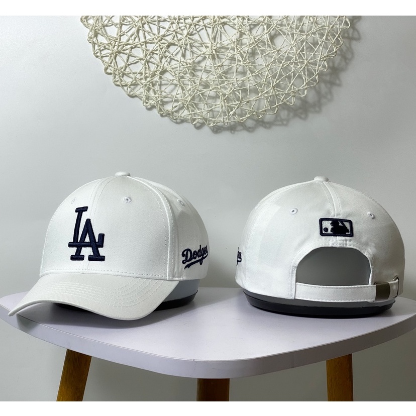Nón lưỡi trai LA Dodgers màu trắng logo thêu chỉ cá tính dành cho cả nam và nữ full hộp Free size