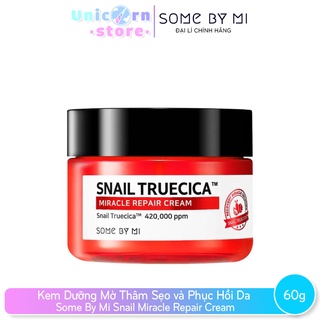 Kem Dưỡng Mờ Thâm Sẹo và Phục Hồi Da Some By Mi Snail Miracle Repair Cream 60g