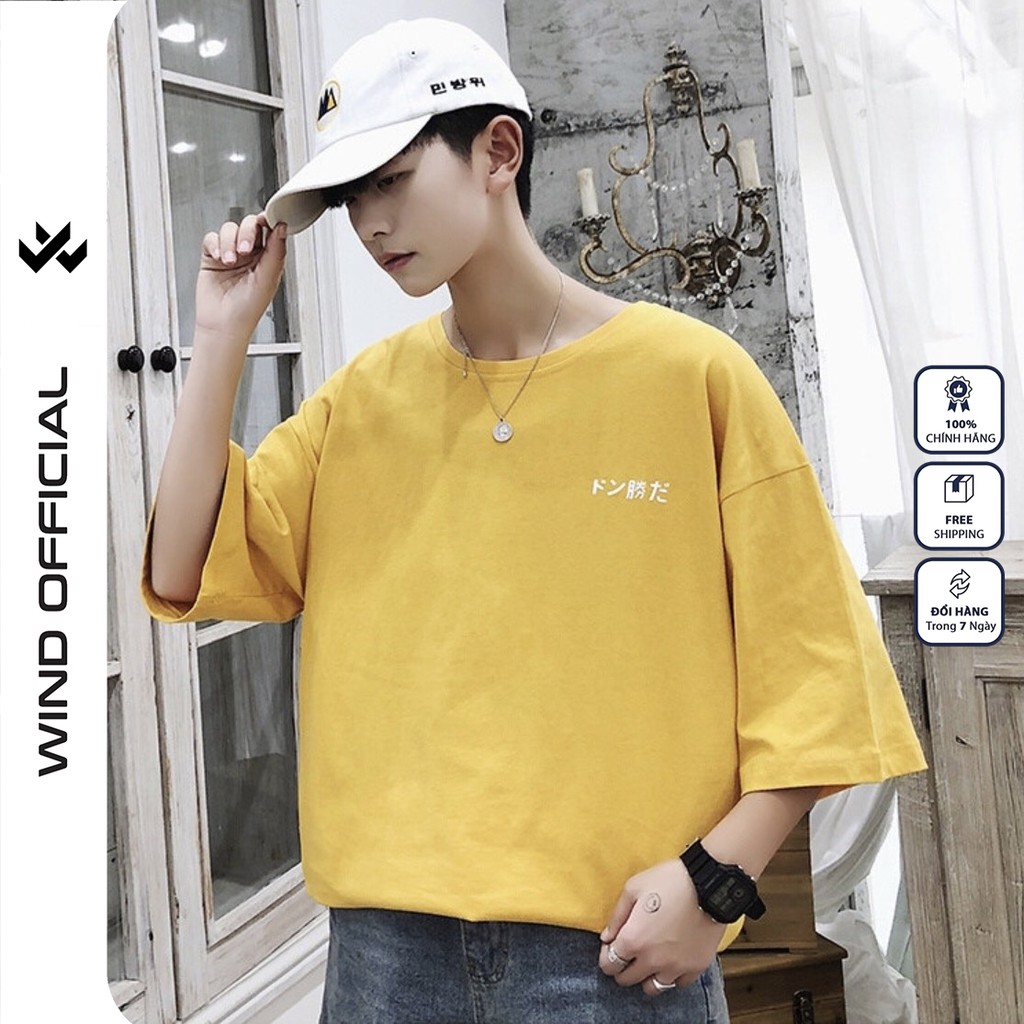 Áo thun tay lỡ WIND phông unisex form rộng Mèo Cầm Chảo nam nữ oversize ulzzang