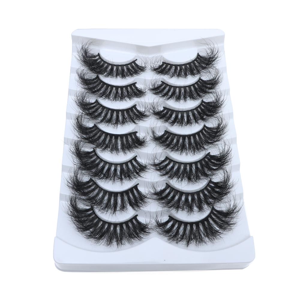 Set 7 Cặp Lông Mi Giả SKONHED Mềm Mại Nối Dài Và Làm Dày Lông Mi