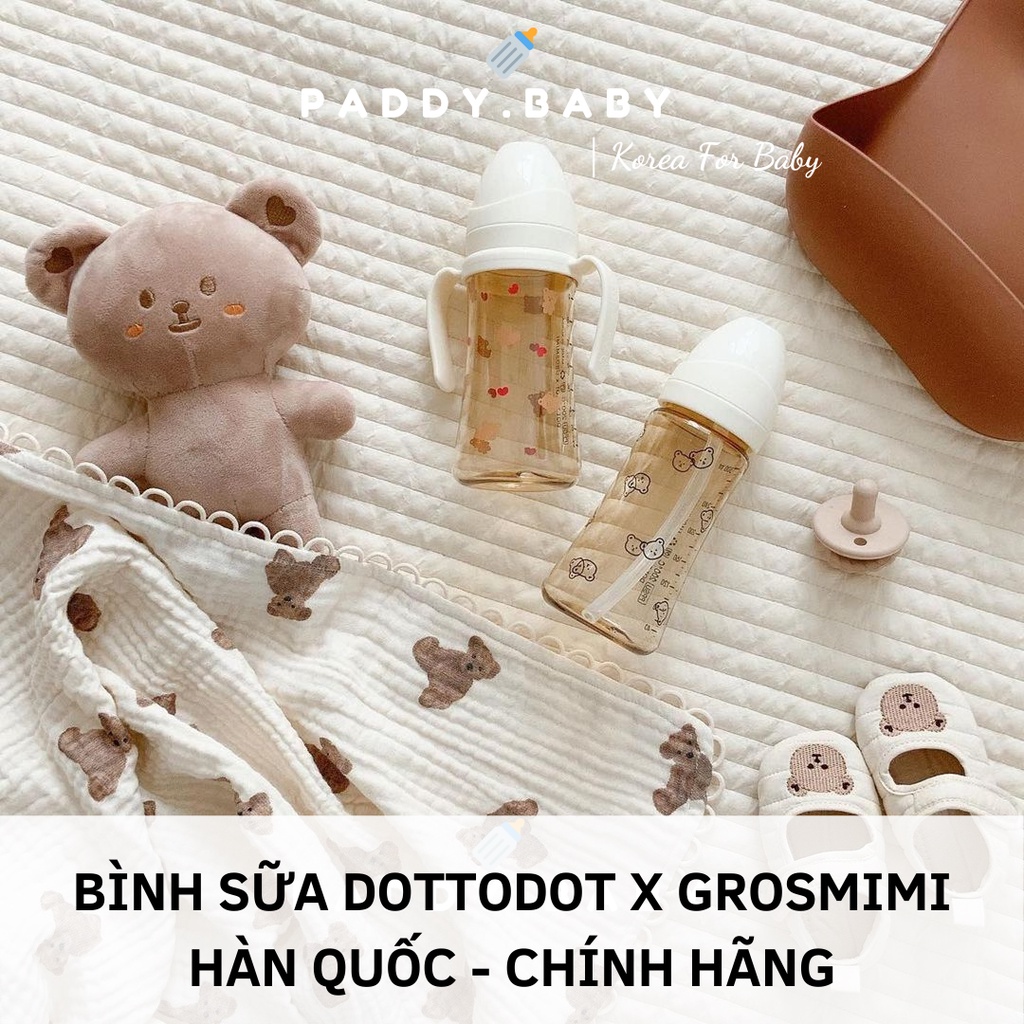 <Có sẵn> Bình sữa gấu 𝗛𝗮̀𝗻 𝗤𝘂ố𝗰 phiên bản giới hạn cho bé 200ml 300ml