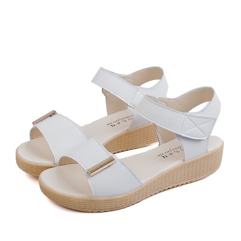 IELGY Giày sandal nữ đế xuồng