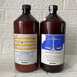 Dầu gội xả cân bằng dầu Davines Rebalancing 1000mlx2