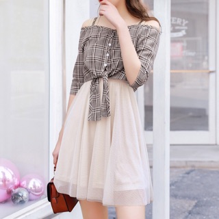 Order đầm ren xoè mg t484