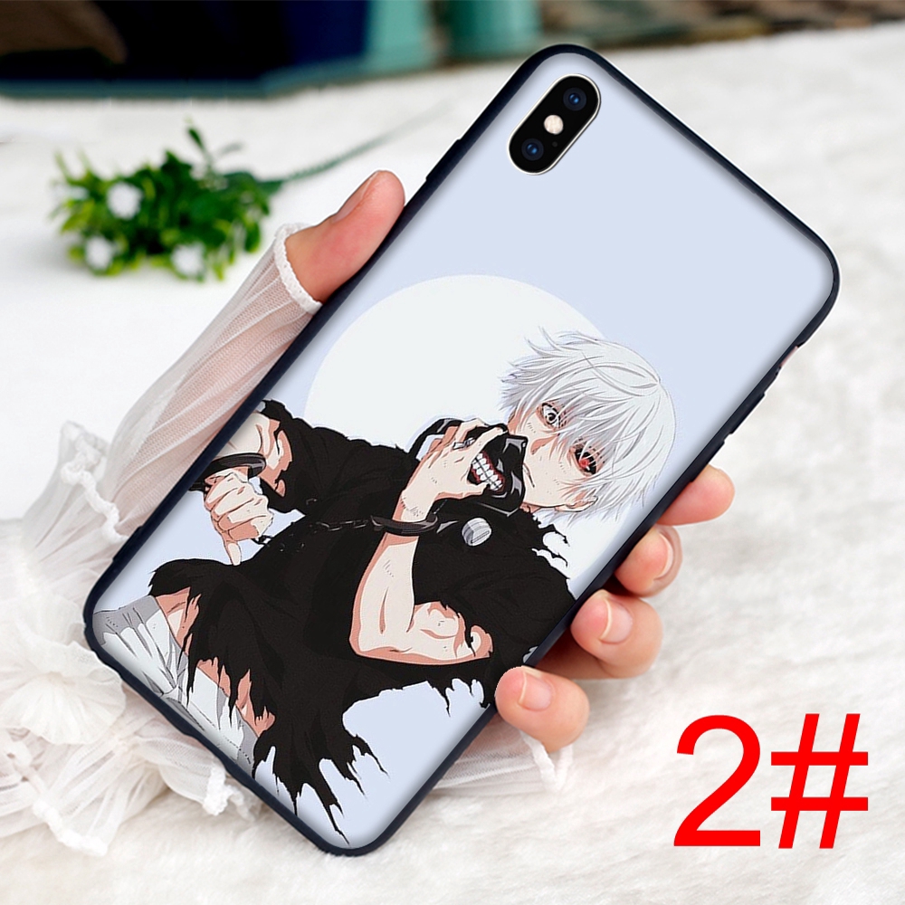 Ốp điện thoại dẻo họa tiết hoạt hình Tokyo Ghoul cho iPhone XS Max XR X 7 8 6 6S Plus 5 5S SE