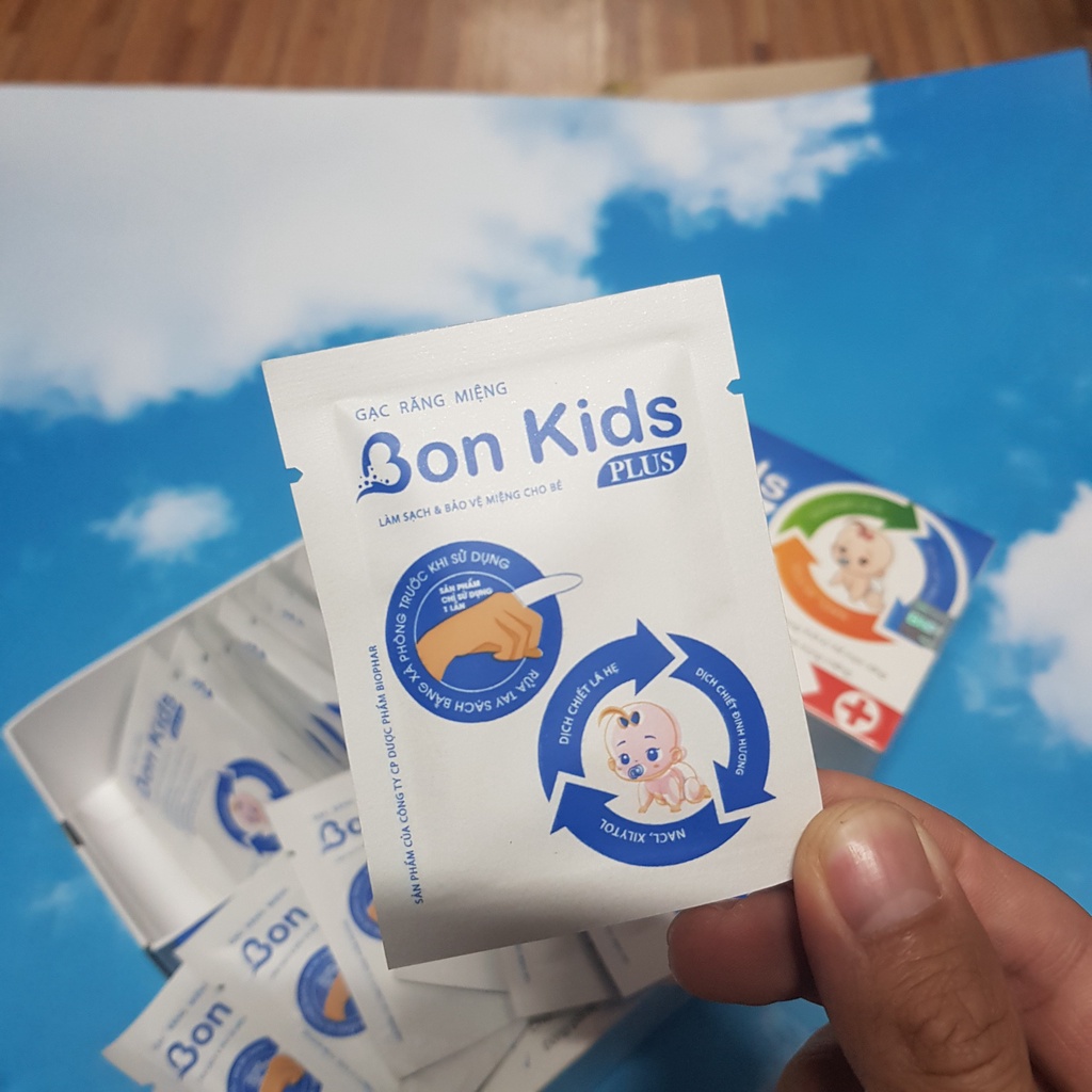 Gạc rơ lưỡi sơ sinh Bonkid gạc vệ sinh răng miệng cho bé xỏ ngón  Việt Nam