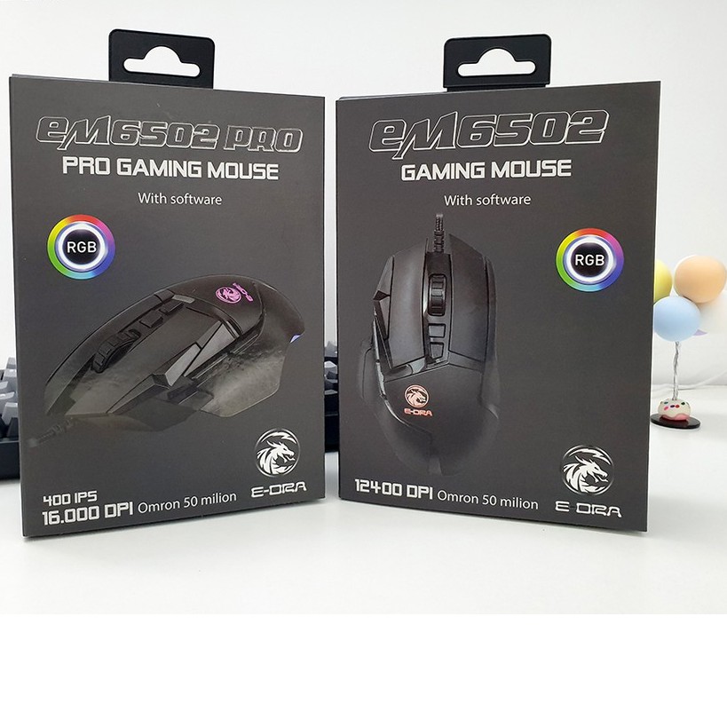 Chuột chơi game E-Dra EM6502 EDRA EM6502 PRO I Bảo hành 24 Tháng Toàn Quốc I Gaming Mouse E-Dra EM6502