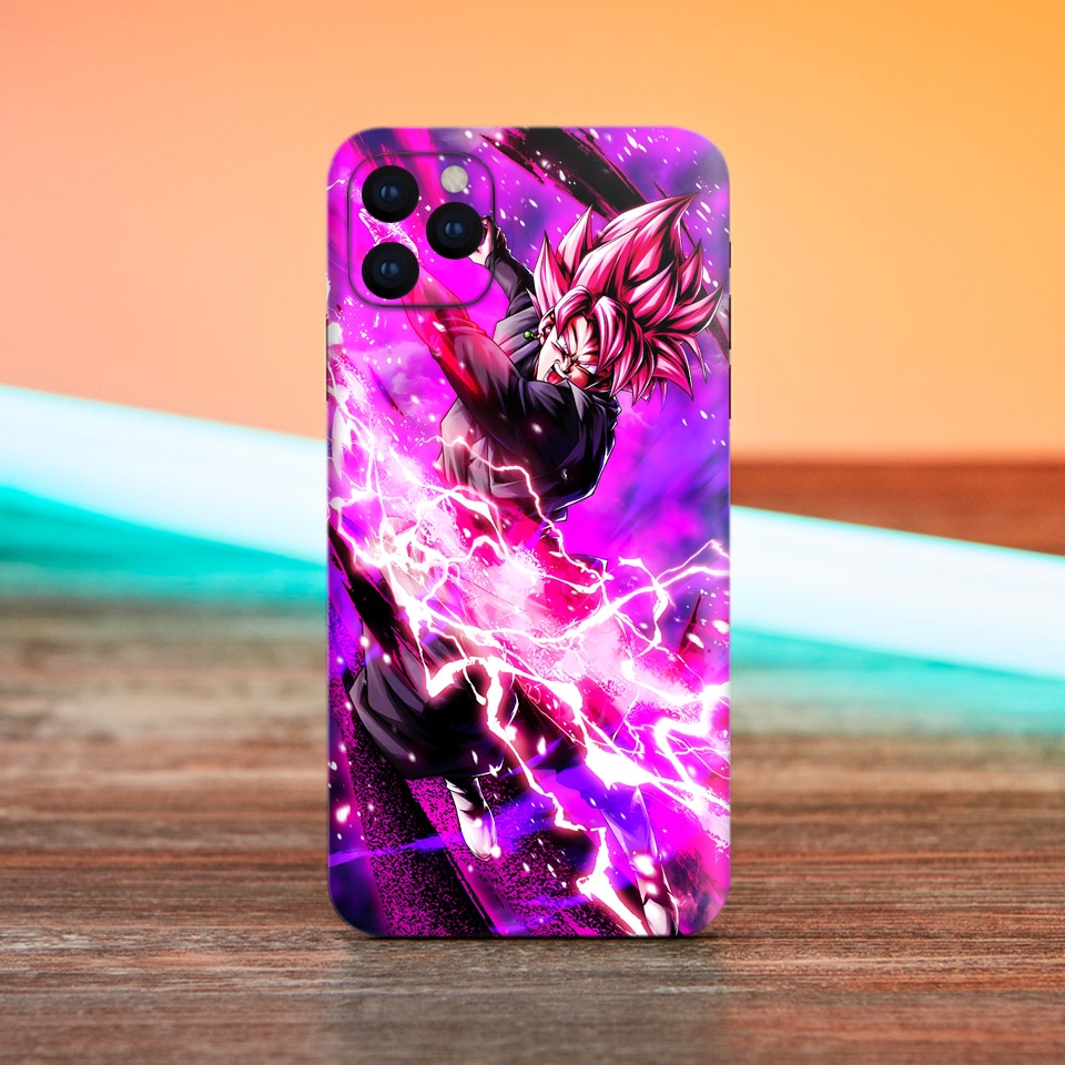 Miếng Dán Skin Điện Thoại In Hình Black Goku 2 - Dragon Ball Cho Ip X/ XS/ 11/ 11 Pro Max/ 12 Và Các Dòng Máy Android