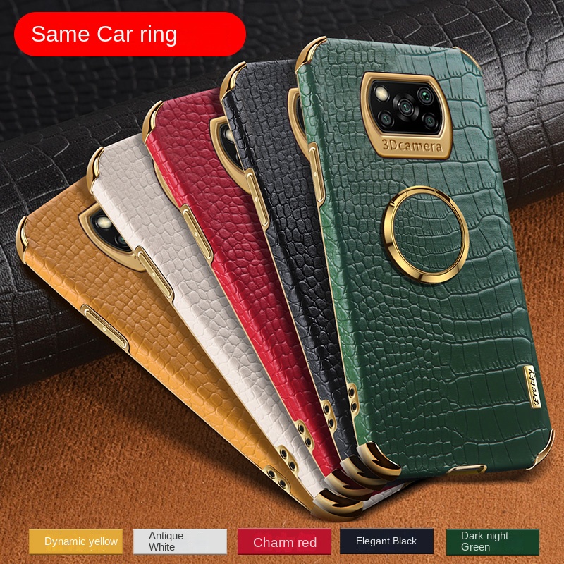 Ốp Điện Thoại Chống Sốc Họa Tiết Da Cá Sấu Mạ Điện Thời Trang Cho Xiaomi Poco X3 PRO Poco X3 NFC PocoX3 Poco M3