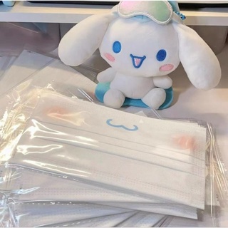 Khẩu trang 3 lớp in họa tiết vô cùng dễ thương của nhân vật Pumpumporin Cinnamoroll Melody