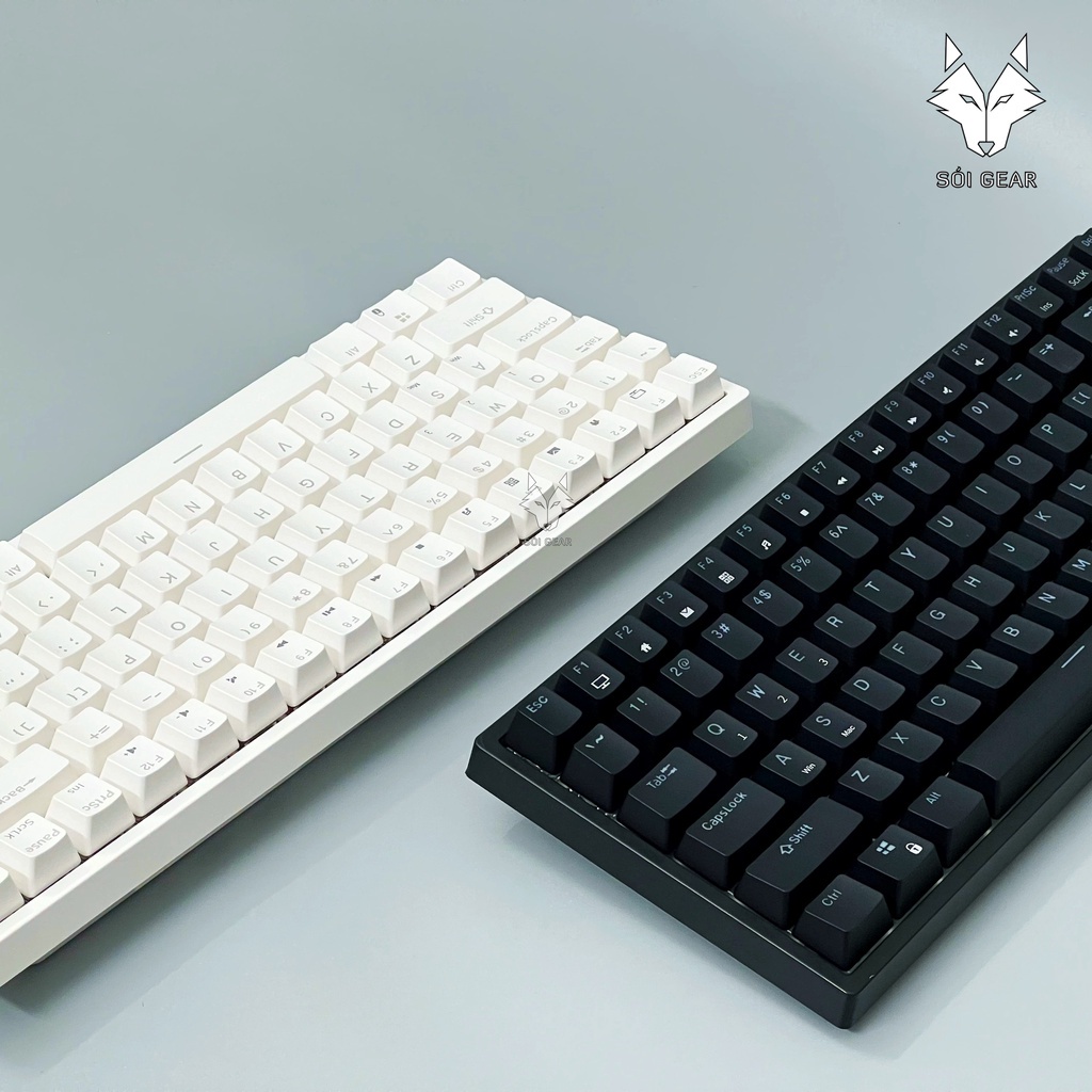 ✤┇Bàn phím cơ không dây Royal Kludge RK84 HOTSWAP, Led RGB, Type C, Bluetooth 5.0, Wireless 2.4G, Đen/Trắng