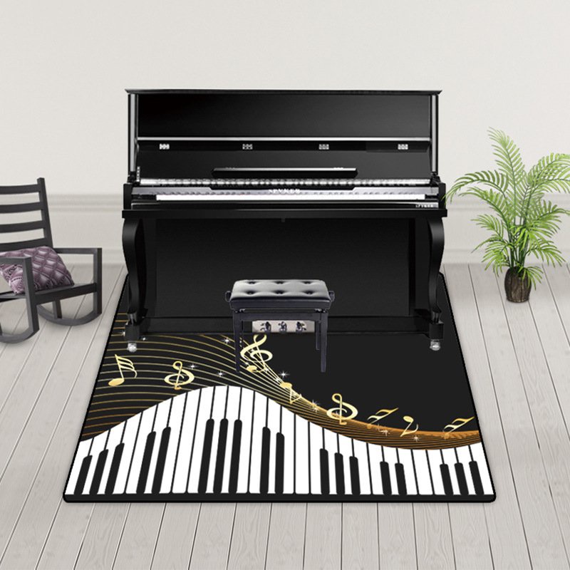 Thảm kê đàn Piano giảm ồn trang trí góc để đàn Piano siêu đẹp