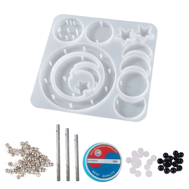 Sa Chuông Gió Treo Tường Hình Chuồn Chuồn Và Mặt Trăng Bằng Silicone