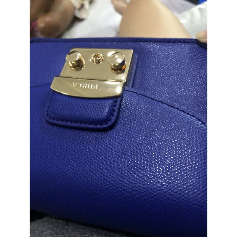 Thanh Lý túi kiểu dáng Fur.la màu xanh