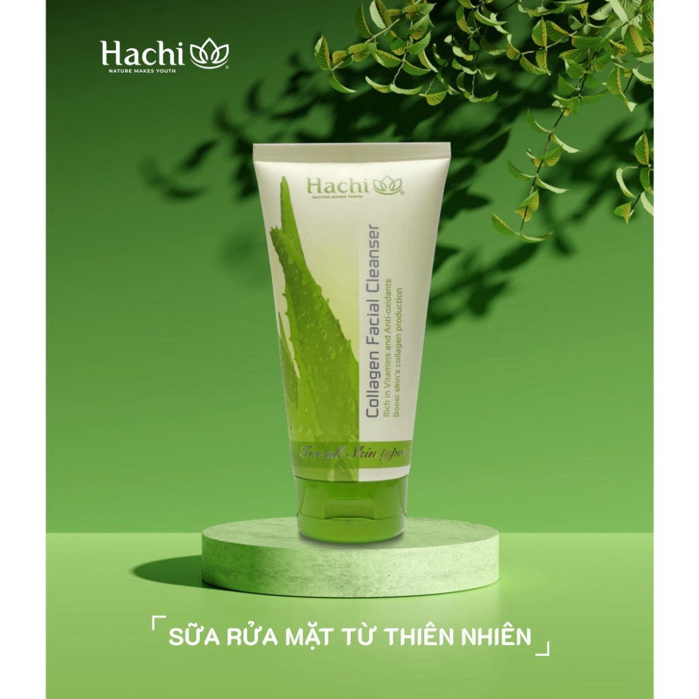 (Hot)  Sữa rửa mặt HACHI COLLAGEN FACIAL CLEANSER 150G sữa rửa mặt hachi cao cấp phù hợp với mọi loại da