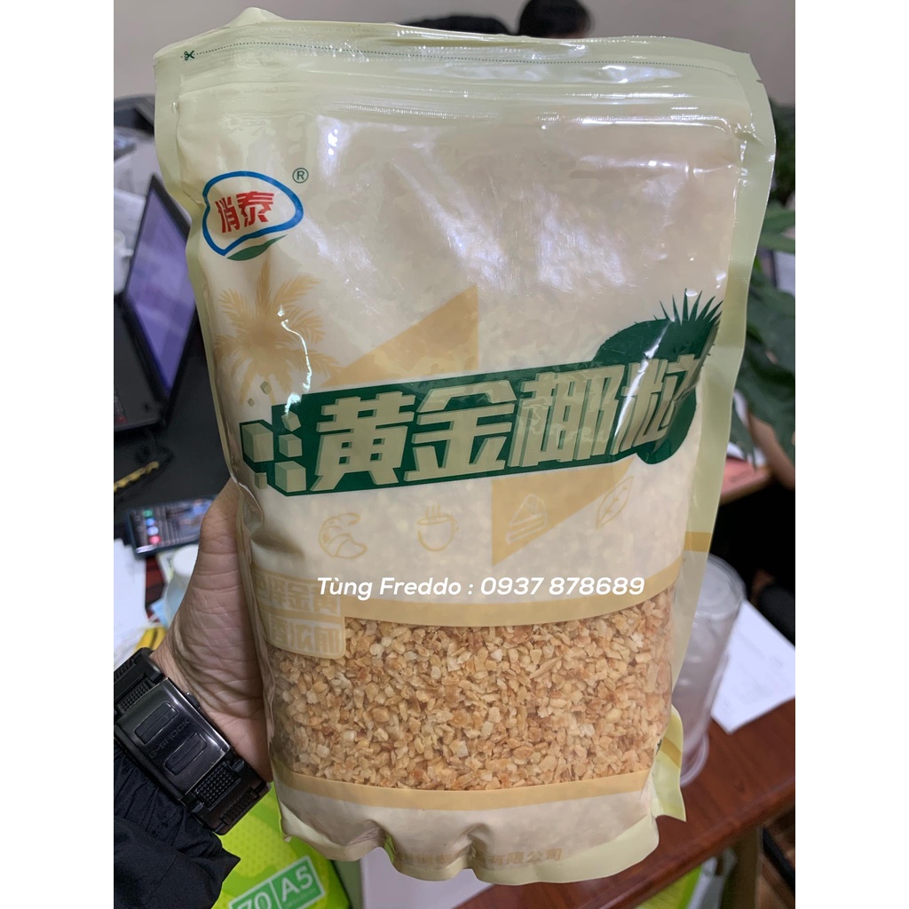 Vụn Dừa Nướng  Túi 500gr - Làm Món Trà Sữa Dừa Nướng HOT HIT