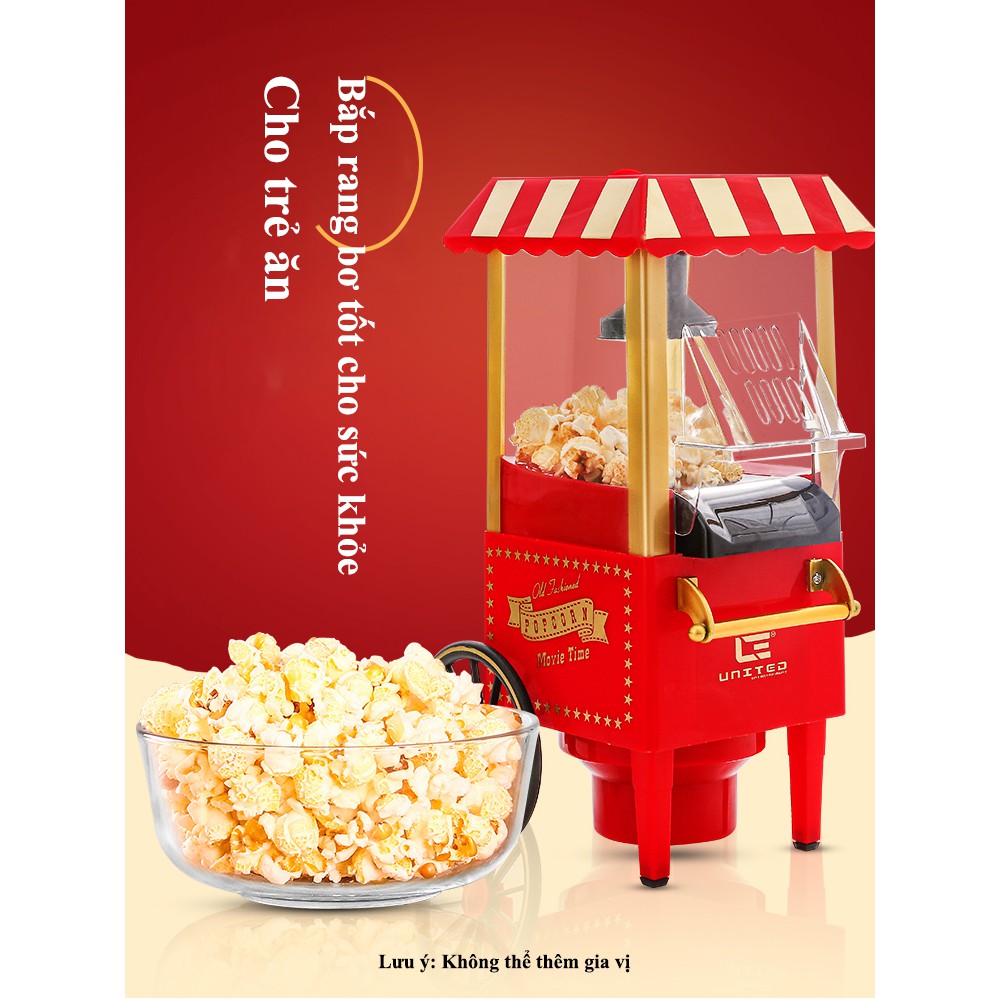 Máy làm bắp rang bơ xe kéo Cổ Điển thế hệ mới - Popcorn machine