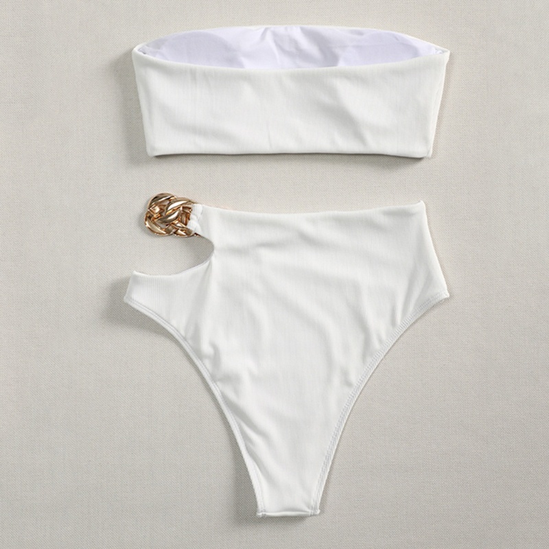 Bộ Bikini 2 Mảnh Có Gân Hở Eo Gợi Cảm Cho Nữ