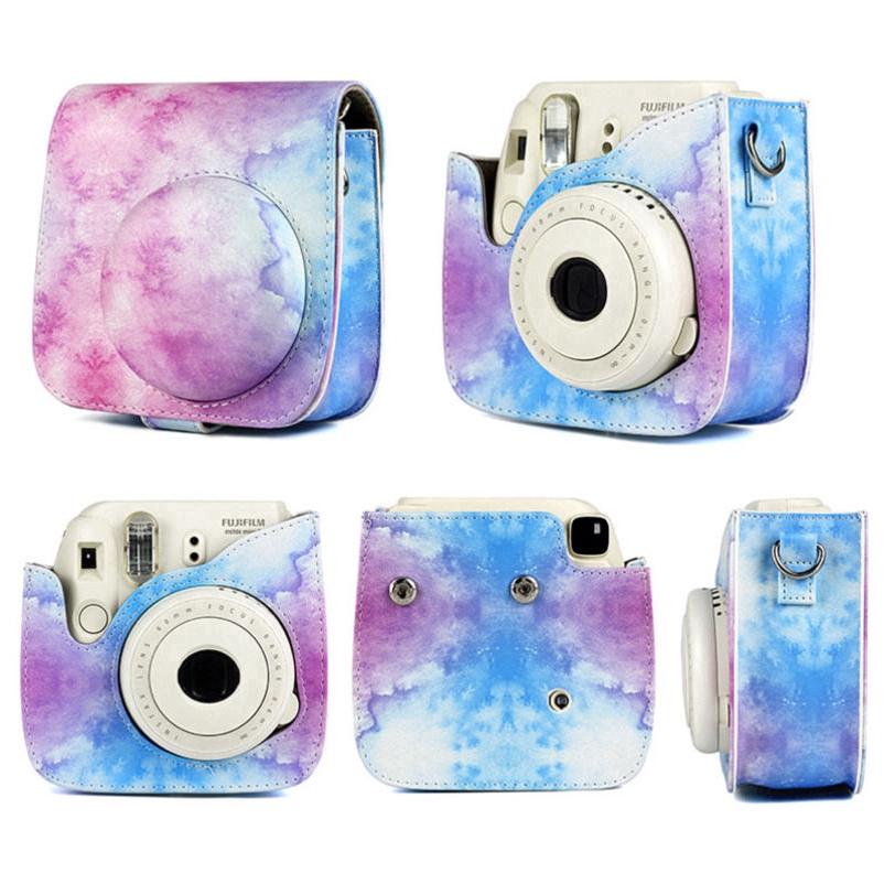 Bao Da Họa Tiết Bầu Trời Sao Cho Máy Ảnh Fujifilm Instax Polaroid Mini 8 8 + 9