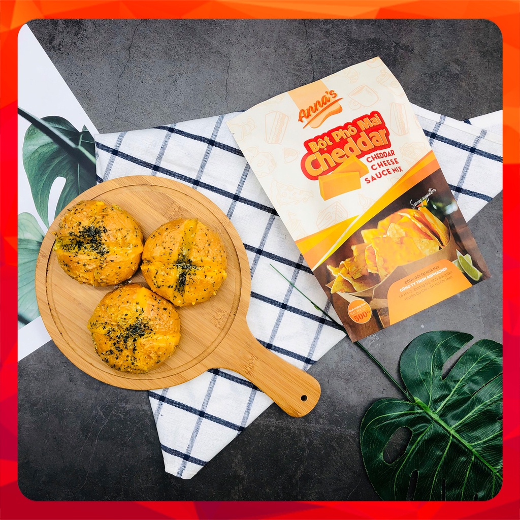 Bột Phô Mai Cheddar Úc Anna's Cheddar Dùng cho Pha Chế, Làm Bánh | Túi 500G