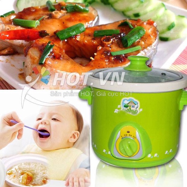 Nồi kho cá và nấu cháo bằng điện đa năng