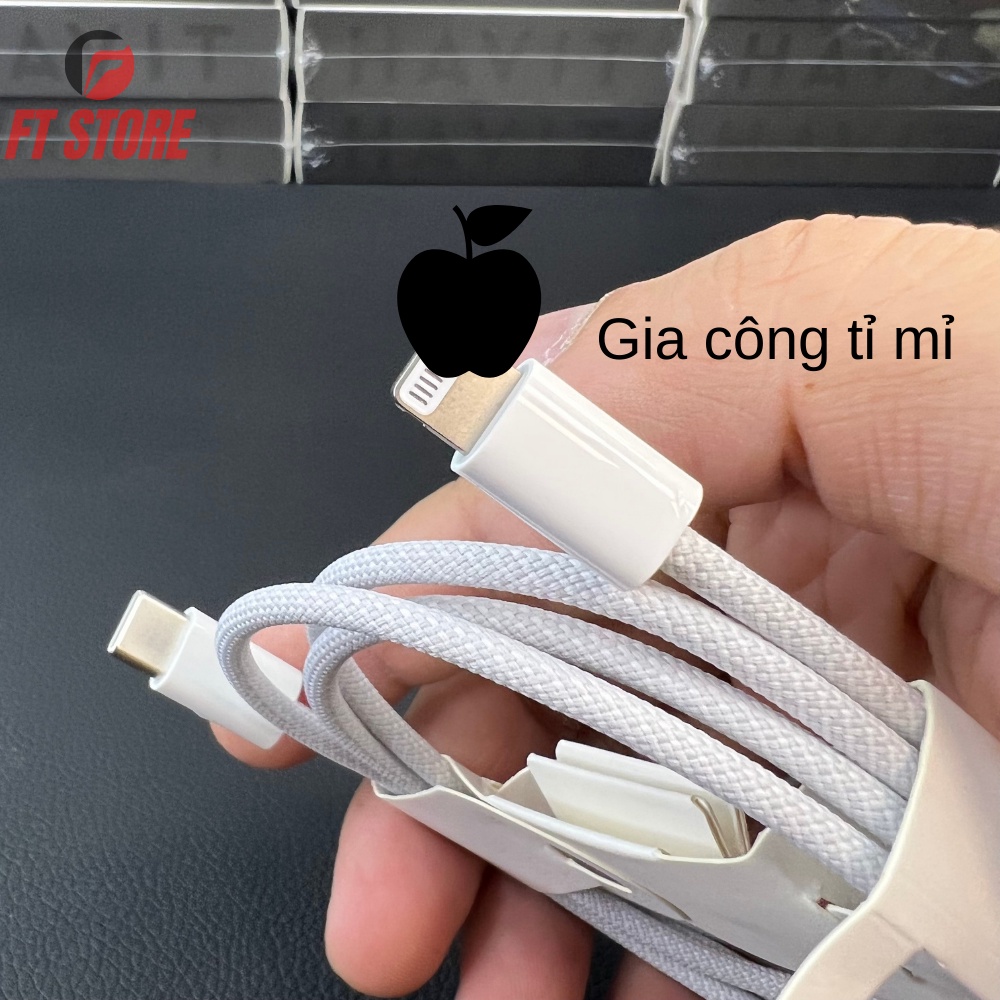 [GIAO HỎA TỐC] Cáp Sạc Nhanh Cho Điện Thoại Nhà Táo có MFi PD BH 12TH