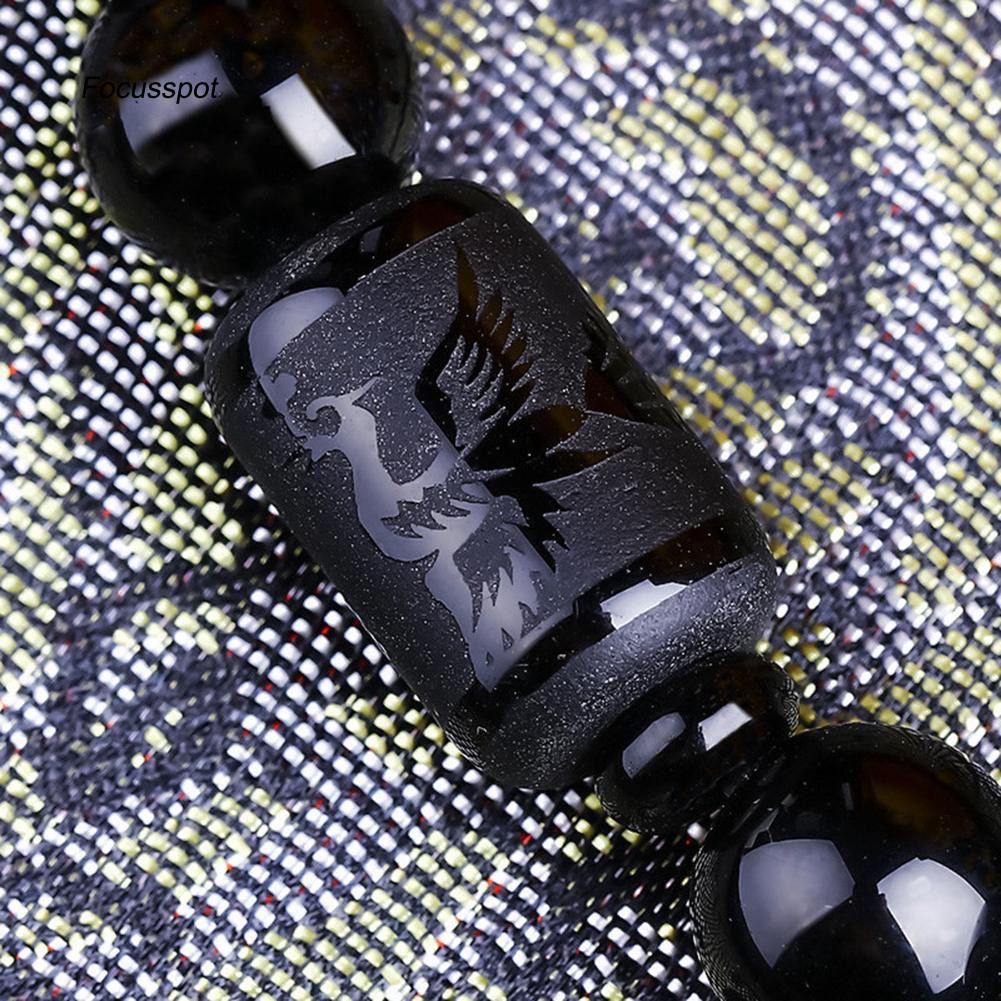 Vòng tay hạt bằng đá Obsidian sành điệu cho các cặp nhân | BigBuy360 - bigbuy360.vn