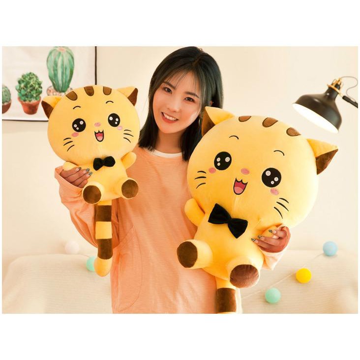 Gấu bông mèo mishu chất liệu vải Hàn Quốc co dãn 4 chiều cao cấp-Gấu bông pikachu