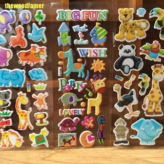 10 Miếng Dán Hoạt Hình 3d Cho Bé