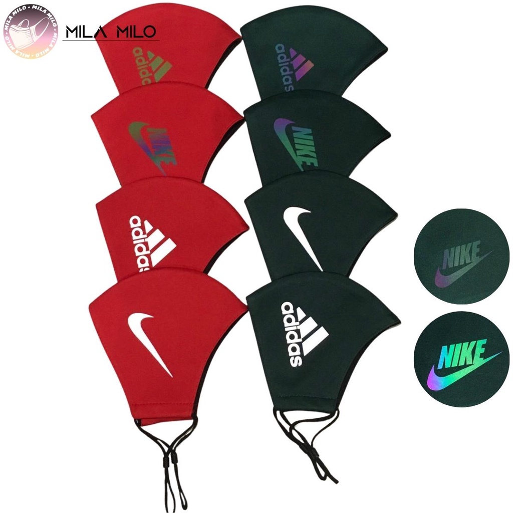 Khẩu trang vải kháng khuẩn in logo phản quang thời trang người lớn - Khẩu trang cao cấp 3 lớp mịn mát