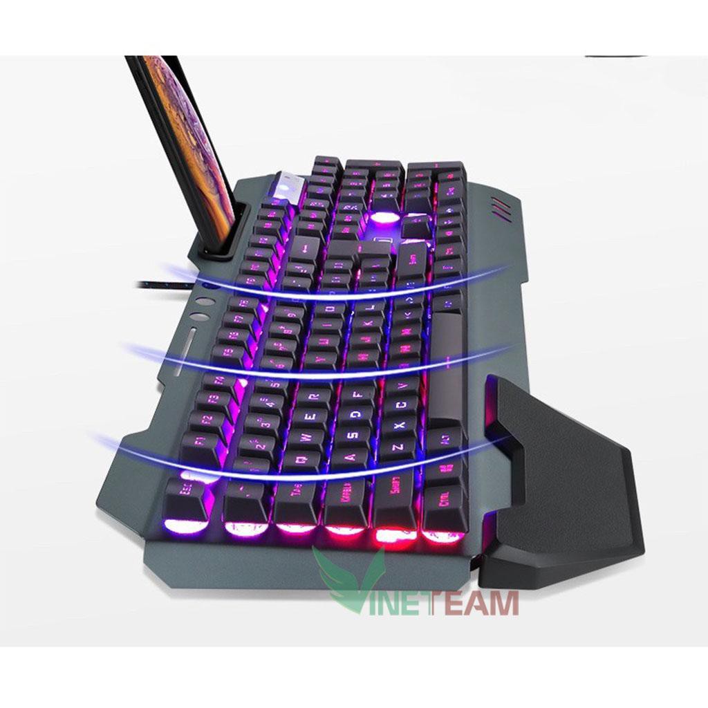 Bàn Phím Gaming K618 Super Pro New 2021 Led Đổi Màu 10 Chế Độ Led Khác Nhau Ngang Phím Cơ PC Xgamingstore -dc4029