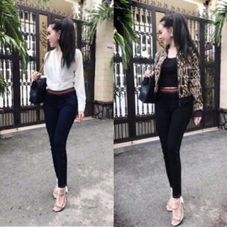 (BOMBO 2 quần) LEGGING GIẢ JEAN'S ( khách đặt)