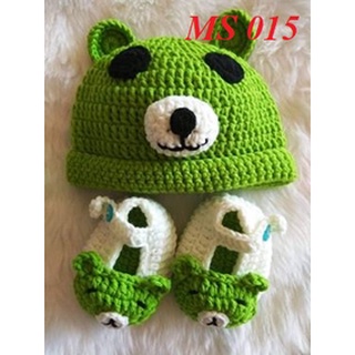SET MŨ VÀ GIẦY LEN CHO BÉ