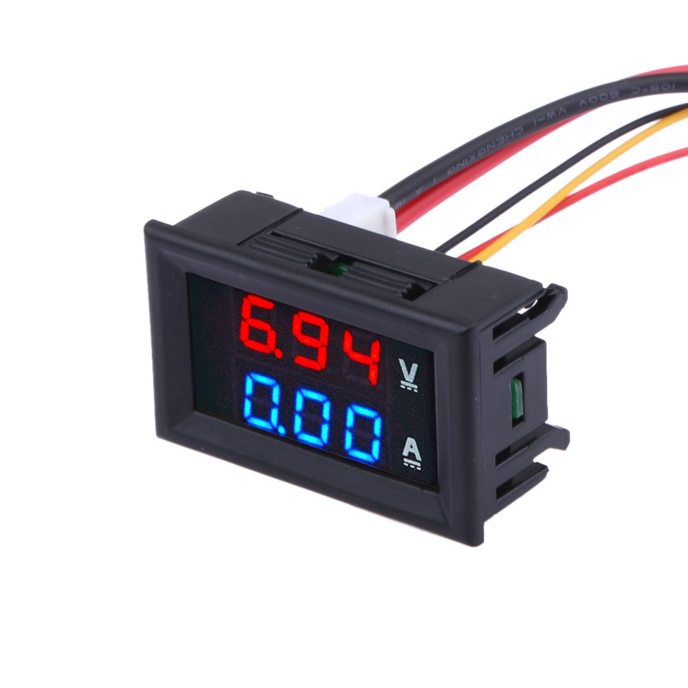 Đồng hồ đo dòng điện và điện áp có màn hình hiển thị 3 số 100V 10A