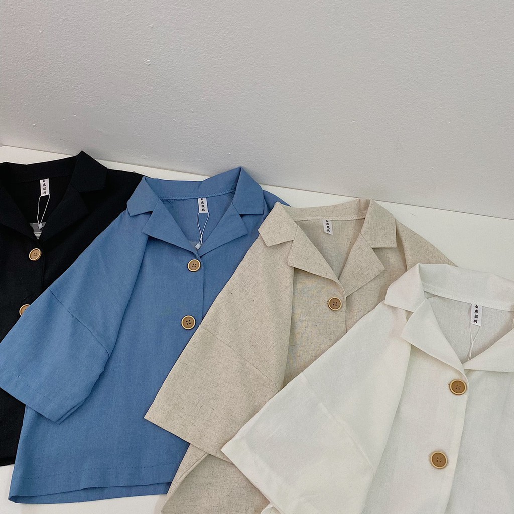 Áo Sơ Mi Nữ Công Sở Dáng Ngắn [xả lỗ] Chất Đẹp, Thấm Hút Mồ Hôi nana store | BigBuy360 - bigbuy360.vn