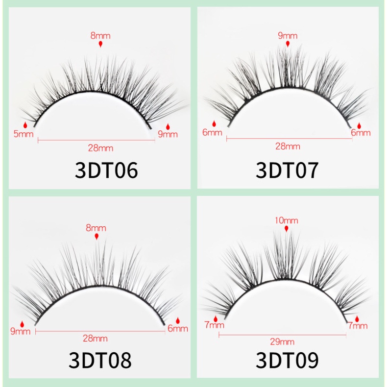 Set 5 Cặp Lông Mi Giả Cong Dài Tự Nhiên Trang Điểm Mắt To Hàng Ngày