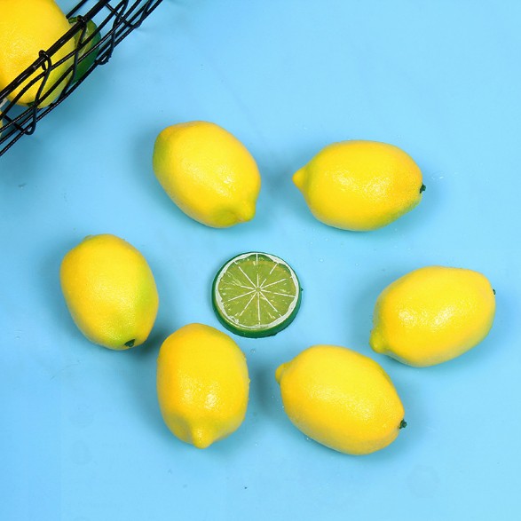 Quả Chanh nhựa vàng xanh dùng làm phụ kiện chụp ảnh sản phẩm