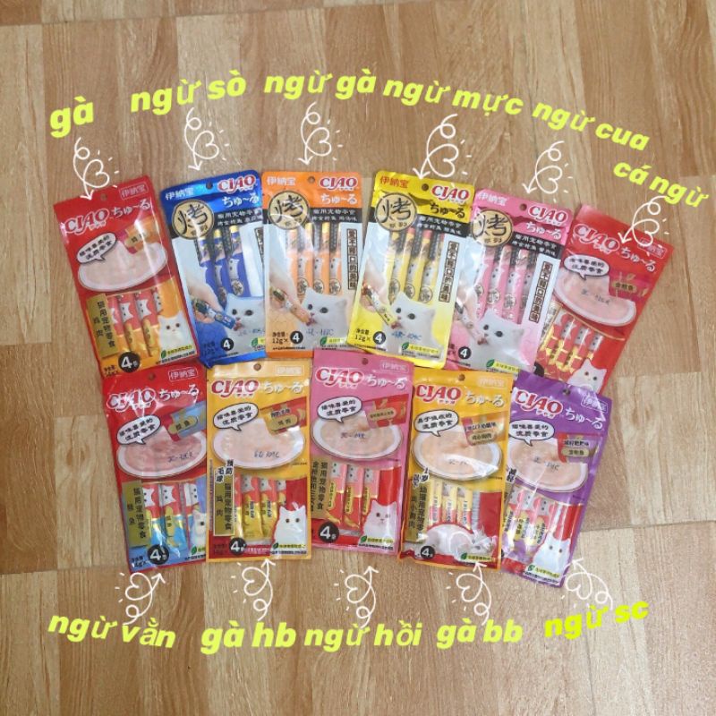 Combo 10 gói súp thưởng Ciao Churu 4 thanh/gói
