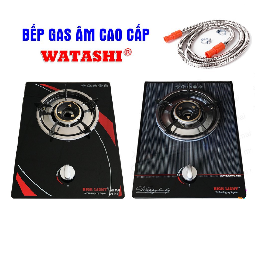 Bếp Gas Đơn Âm HIGH LIGHT, WATASHI DC-035 SIÊU TIẾT KIỆM GAS