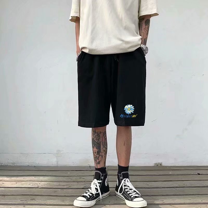 Quần short thể thao in hình hoa cho nam (M-8XL)