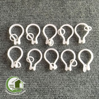 Bộ 20 khoen móc nhựa treo rèm màn - rộng 3,5cm