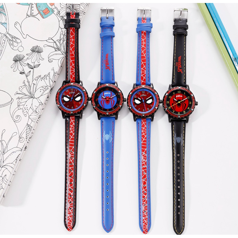 MARVEL Avengers Spider-Men Siêu anh hùng Giấc mơ thời thơ ấu Trẻ em Nhật Bản Đồng hồ thạch anh PU Band Đồng hồ chống nước Đồng hồ trẻ em | BigBuy360 - bigbuy360.vn