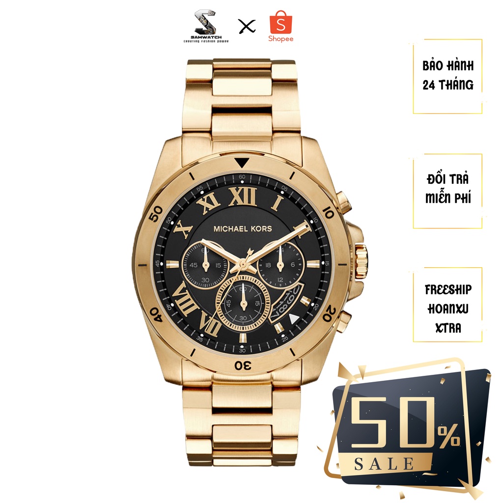 Đồng Hồ Nam MICHAEL KORS MK8562 MK8437 BreckenChronograph Fullbox hãng