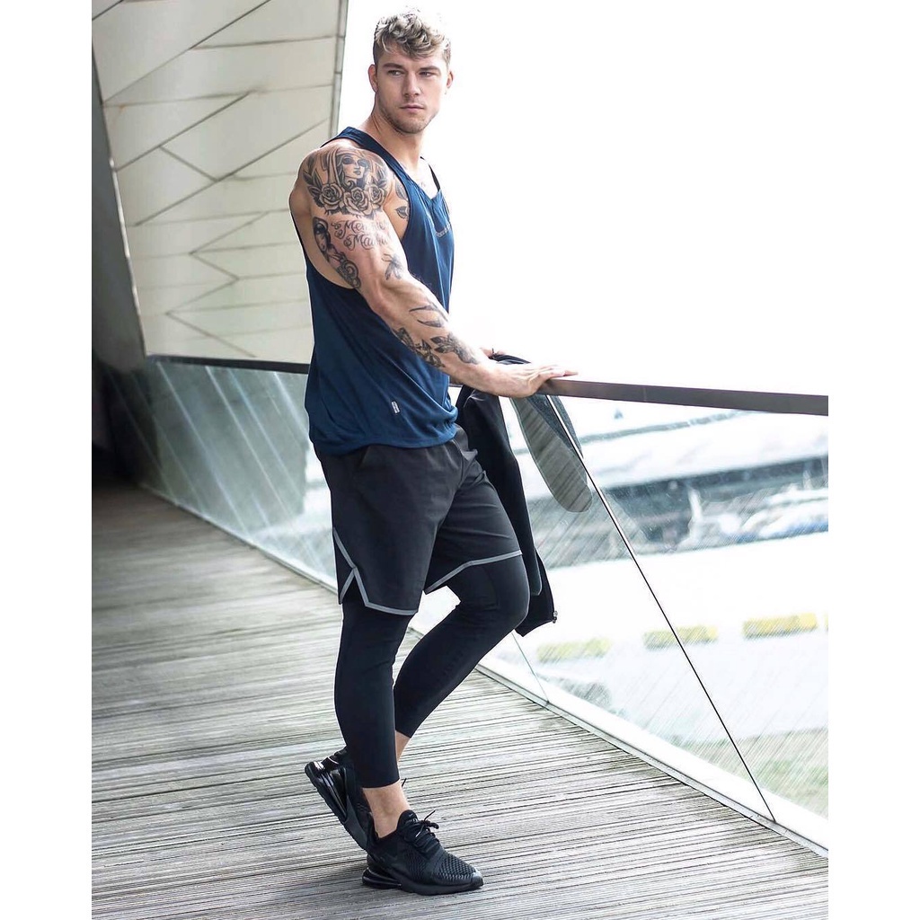 [ GYMEN ] Quần short thể thao nam  thoải mái rộng rãi chạy bộ tập thể dục thoáng khí quần bóng rổ nhanh khô cỡ lớn  ngoài trời   huấn luyện  hút mồ hôi  họa tiết