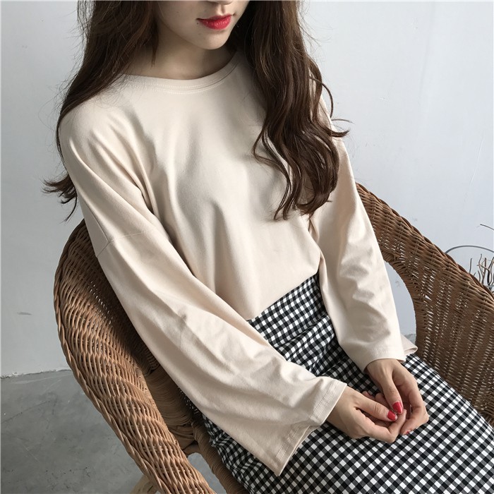 Áo thun Xiaozhainv dáng rộng thoải mái cho nữ 7 màu sắc tùy chọn | BigBuy360 - bigbuy360.vn