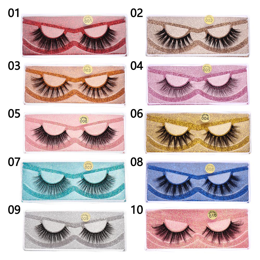 Lông Mi Giả 3D Bằng Lông Chồn Tự Nhiên Gọn Nhẹ