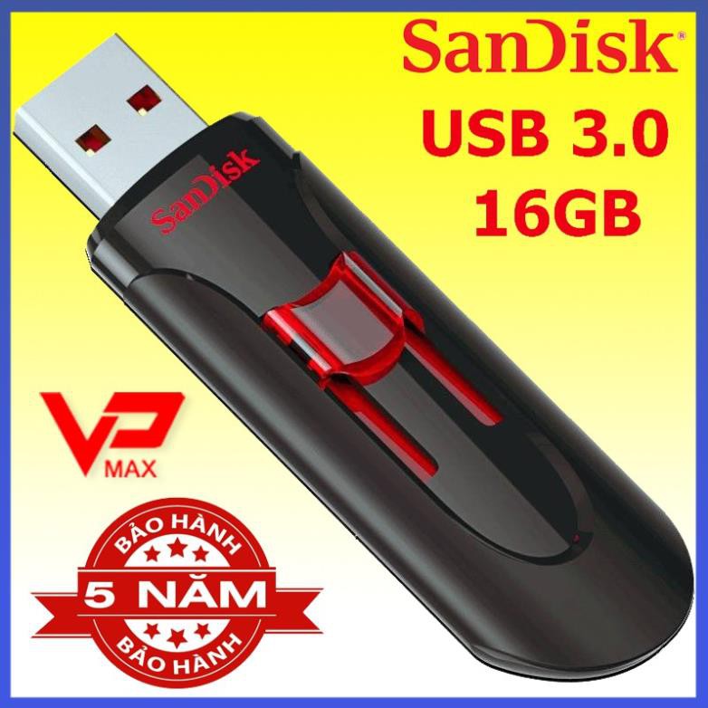 Xả Kho giá sốc Usb Sandisk CZ600 - 16GB chuẩn 3.0 tốc độ 100Mb/s