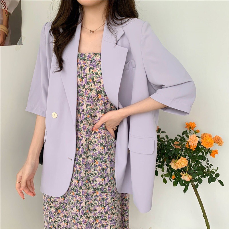 [bunny] Áo blazer cộc tay phong cách nhẹ nhàng | BigBuy360 - bigbuy360.vn