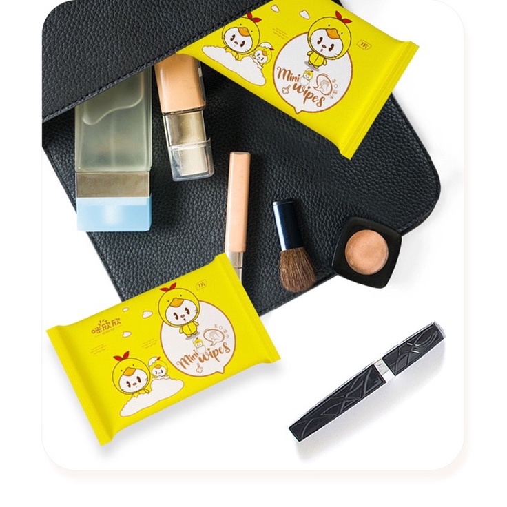 Khăn giấy ướt bỏ túi siêu mini siêu tiện lợi cho các mẹ bỉm chị em phụ nữa bỏ túi