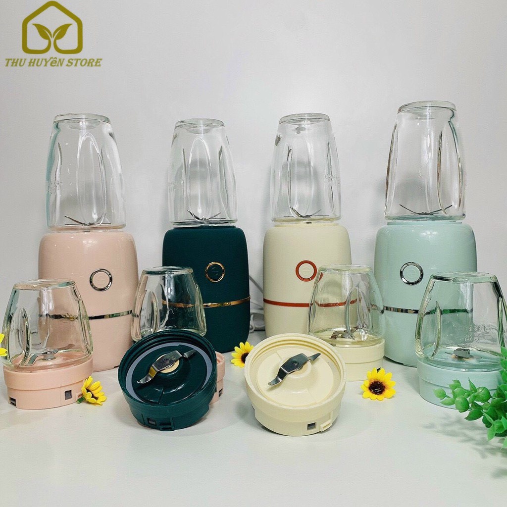 Máy Xay Đa Năng 3 Cối Thủy Tinh, Xay Thịt, Xay Rau Củ Quả Và Các Loại Hạt-Xay Đồ Ăn Dặm Cho Bé Và Gia Đình Siêu Tiện Lợi